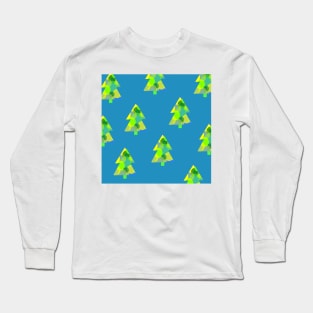 Christmas trees pattern Long Sleeve T-Shirt